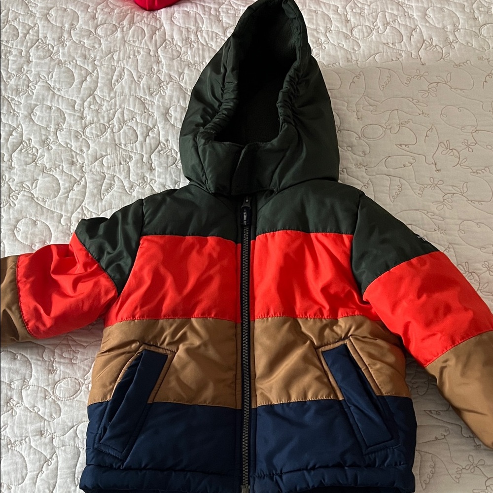 OshKosh B'Gosh Toddler Boys' Heavyweight Colorblock Puffer Coat